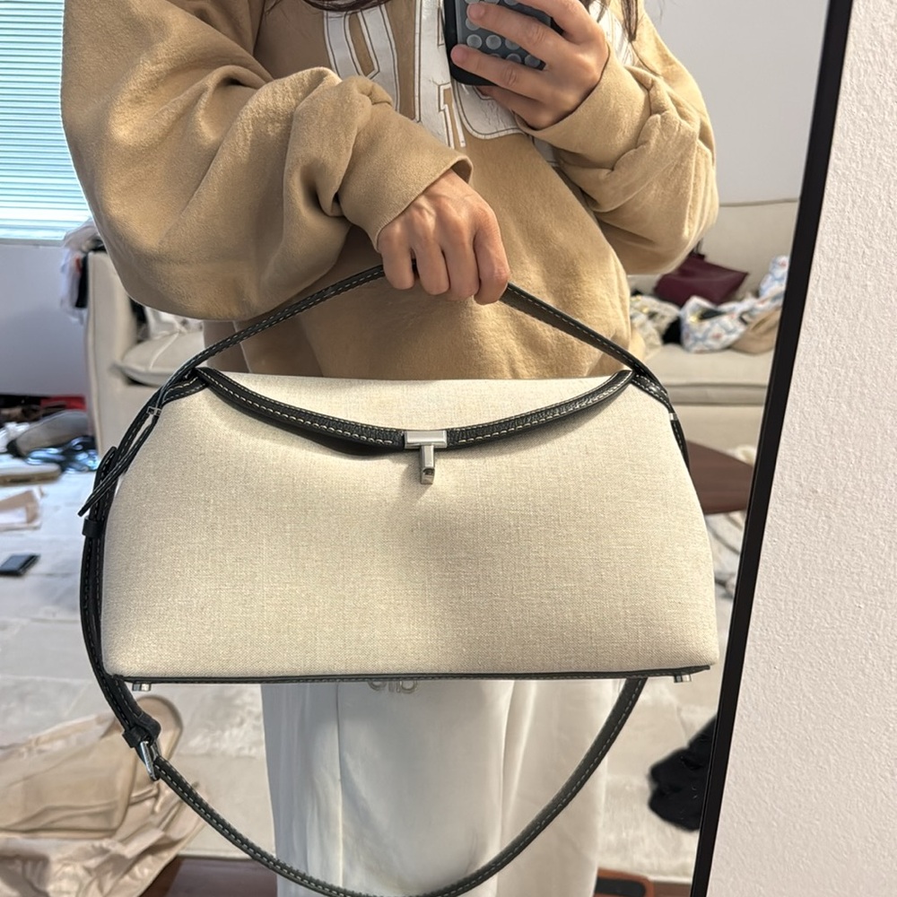 Toteme Black and Cream Women's Bag